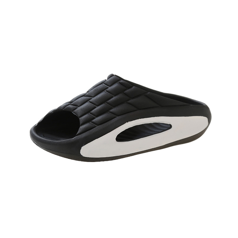 

LONGYING Мужские слайдеры черно-бело-синие, цвет Black