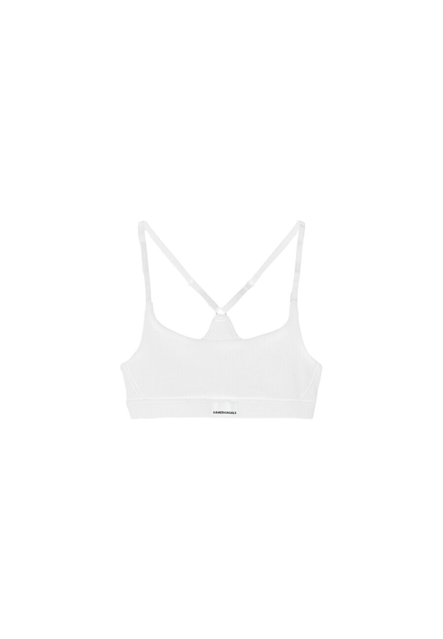 

Бюстгальтер ARMEDANGELS Bralette Bra TOVAA RIB, белый