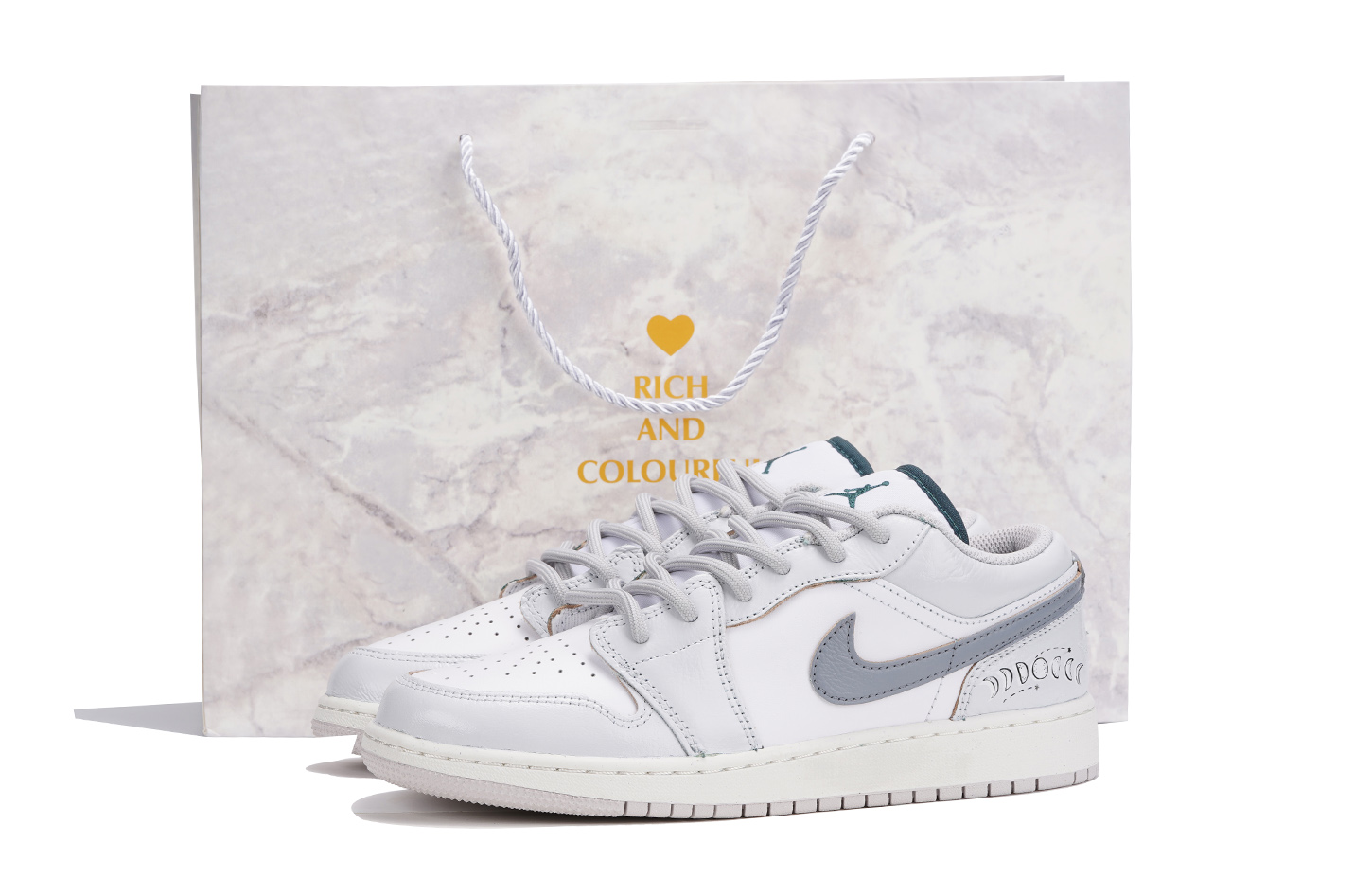 

Air 1 Lunar Trail SBOX нескользящие устойчивые к истиранию низкие детские баскетбольные кроссовки Jordan, серый/белый