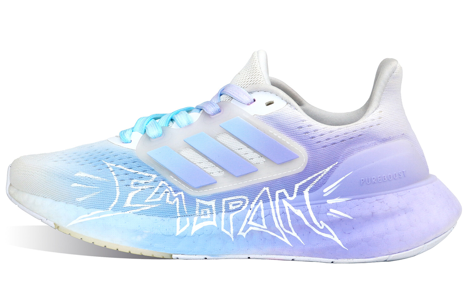 

Кроссовки для бега Pureboost 23 мужские с низким верхом, синие/фиолетовые/белые Adidas