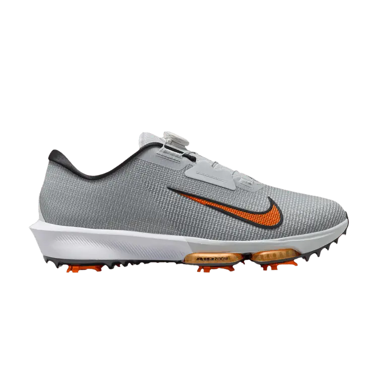 

Кроссовки Nike Air Zoom Infinity Tour 2 Golf Wide Pure Platinum Safety Orange, серый