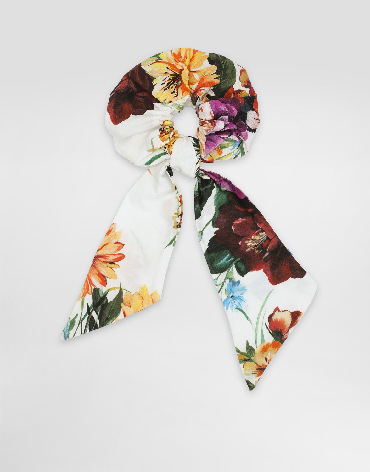 

Поплиновая резинка для волос с цветочным принтом Dolce&Gabbana, мультиколор