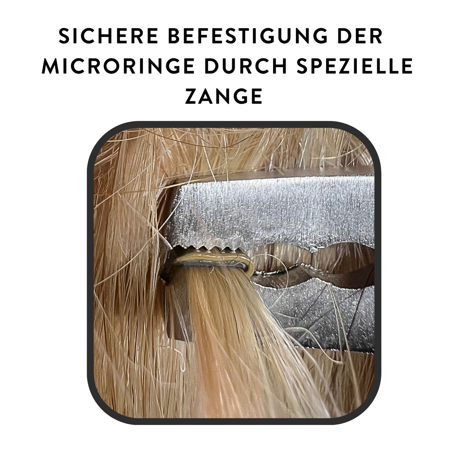 Накладные волосы microringe mit silikon für 1g extension loops Hair2Heart, количество 100 шт. — фото 3