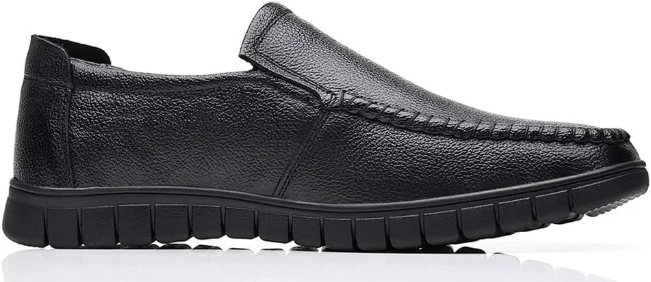 

Мужские венские лоферы-мокасины Santimon Tucker на кожаной основе, с мягкой подошвой, легкие, повседневные и официальные туфли, черный