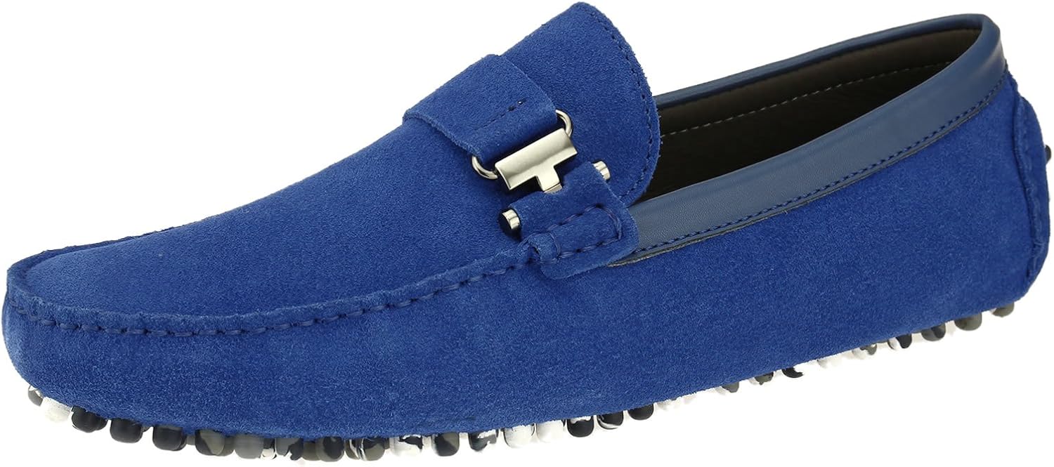 

Мужские замшевые кожаные мокасины для вождения Salvatore Exte Michael Slip-On, Royal