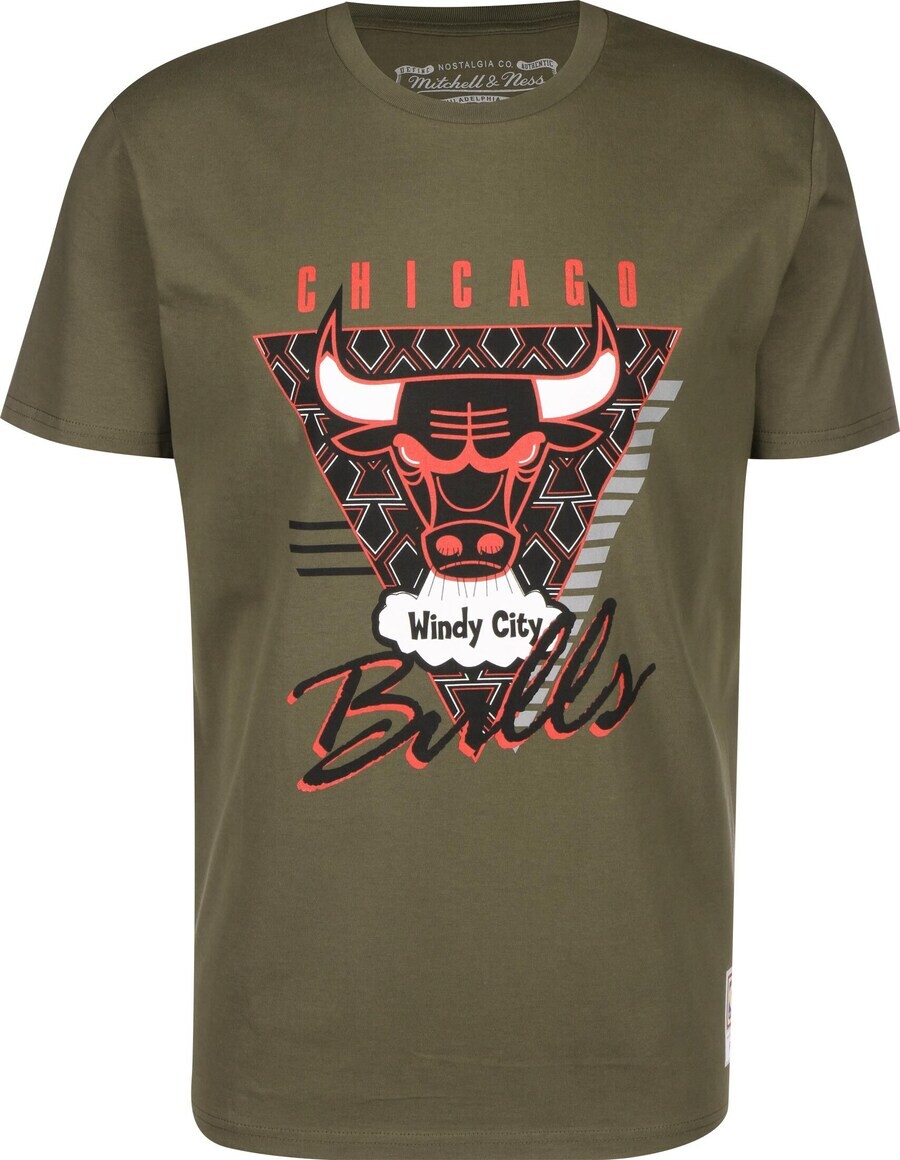 

Классическая футболка Mitchell & Ness Shirt NBA Final Seconds - Chicago Bulls, оливковый