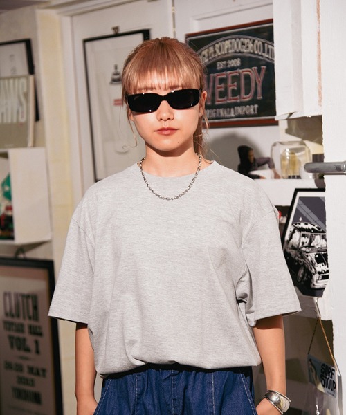 

Футболка с круглым вырезом, короткий рукав, однотонная CALIFORNIA APPAREL, серый