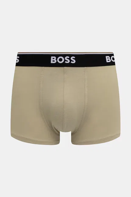 Боксеры из эластичного хлопка 3 шт Trunk Power Design BOSS, зеленый — фото 3
