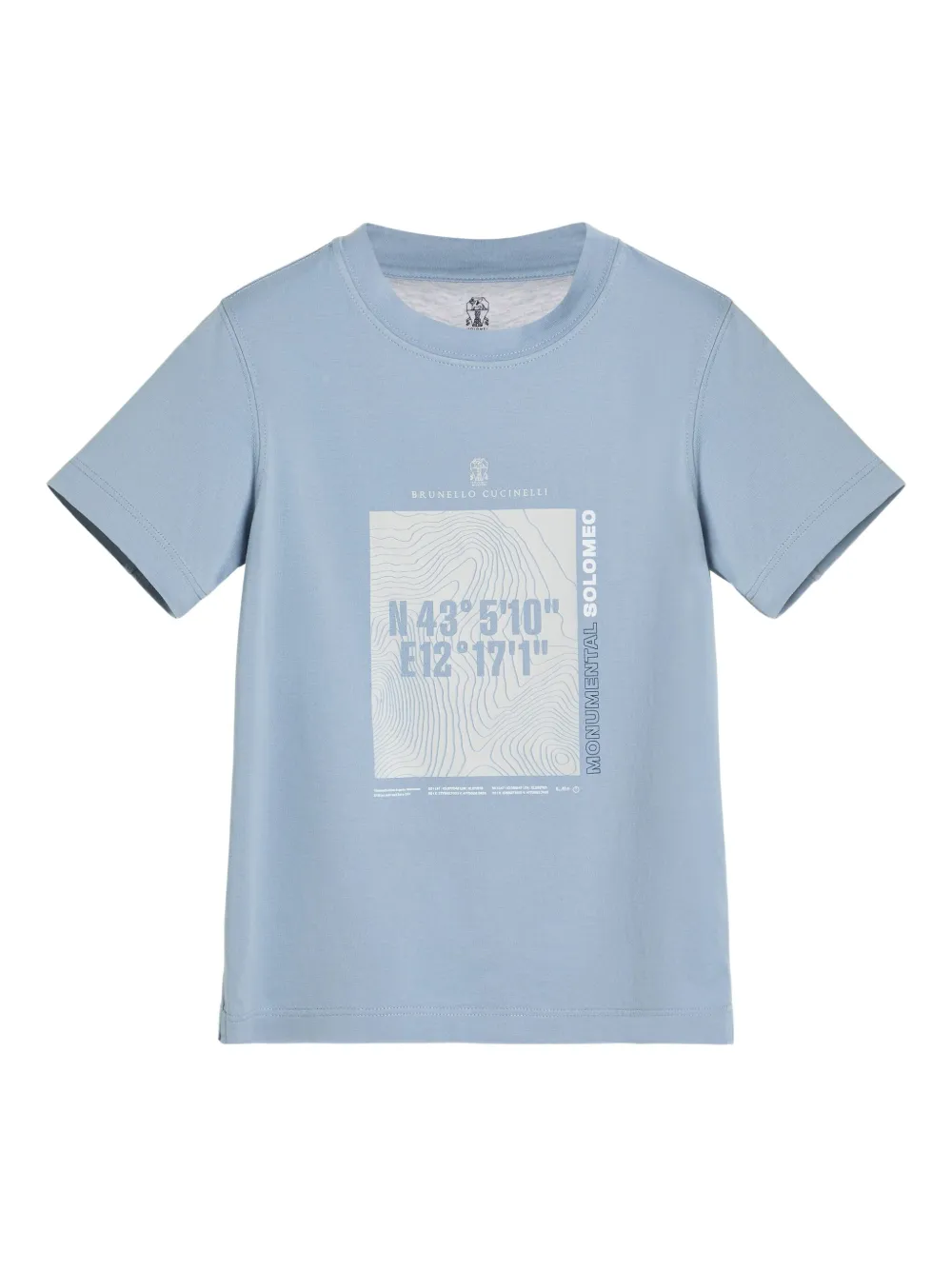 

Футболка из джерси Brunello Cucinelli Kids, синий