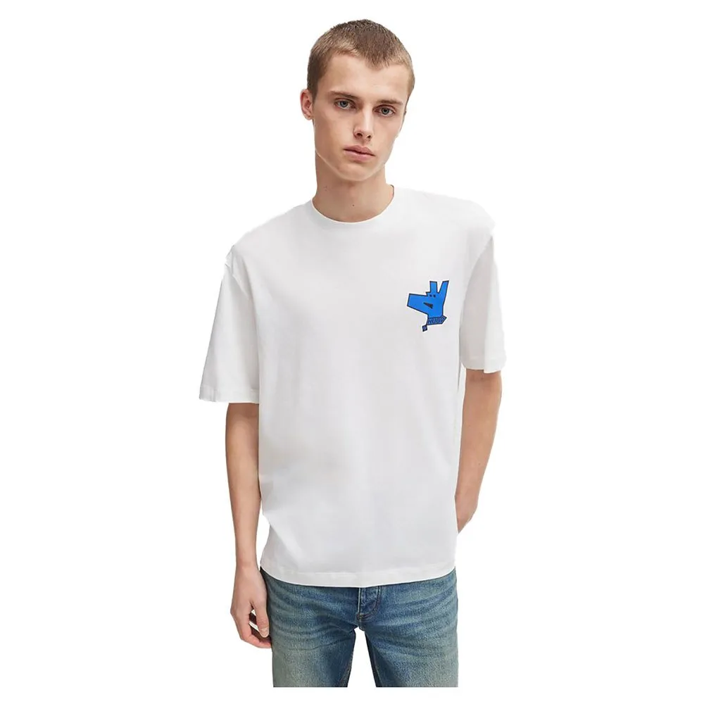 

Футболка HUGO Nollico 10262283 Blue, белый
