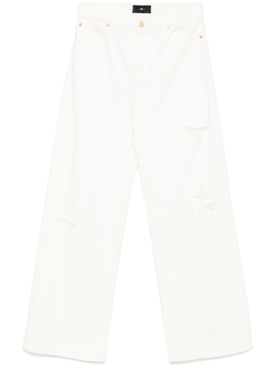 

7 For All Mankind широкие джинсы с заниженной талией, белый