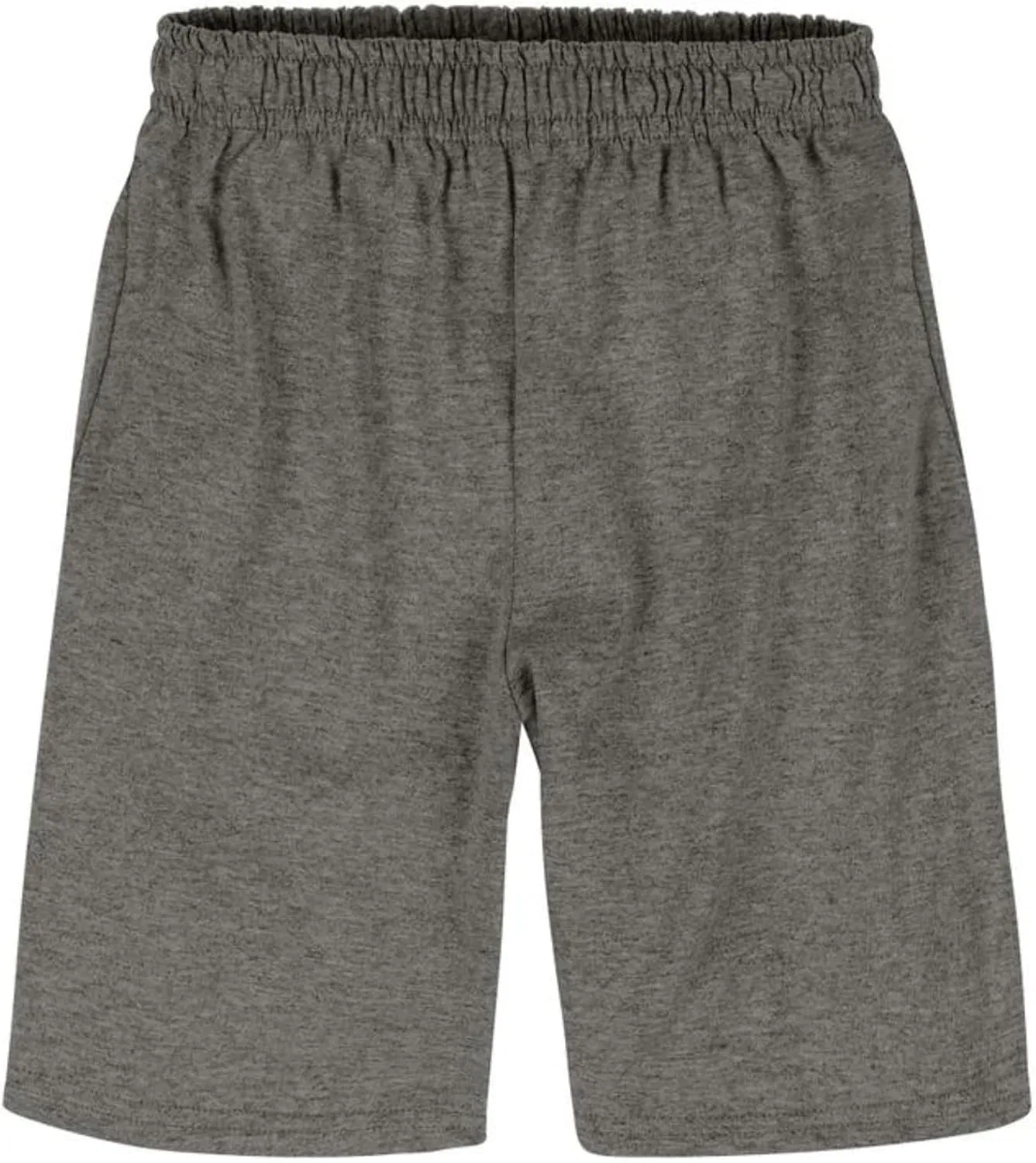 Комплект из двух хлопковых шорт Hanes для мальчиков, с карманами, без застежек, Charcoal Heather — фото 3