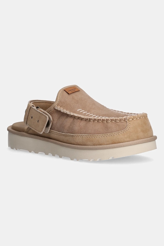 

Тапочки-клоги Goldencoast Clog Regenerate из замши Ugg, бежевый
