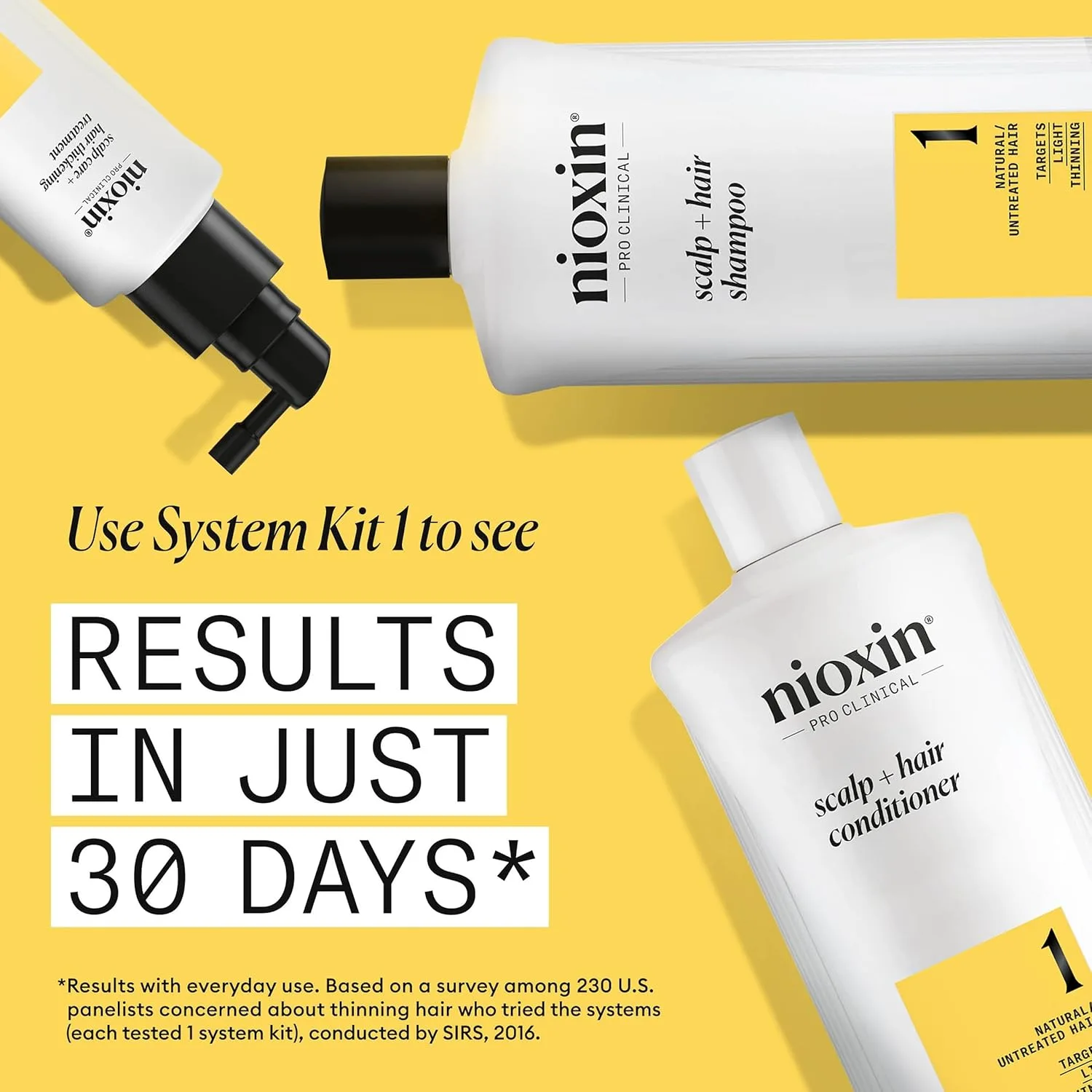 Шампунь Nioxin Scalp + Hair Thickening System (.) | Для натуральных или неокрашенных волос с легким истончением | С ниацинамидом и биотином | 950 мл 1000 мл (.) — фото 4