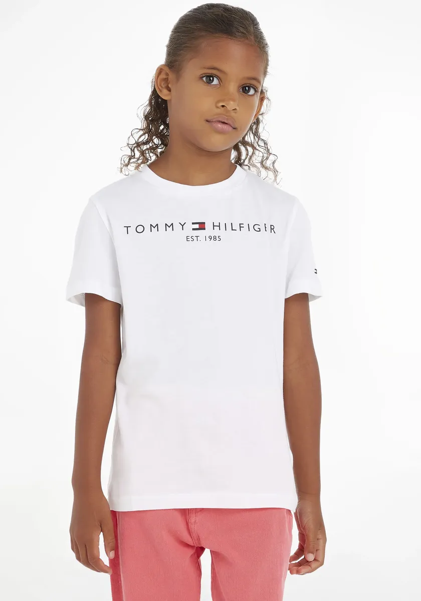 

Футболка Tommy Hilfiger "ESSENTIAL TEE", Children's Kids Junior MiniMe, для мальчиков и девочек, белый