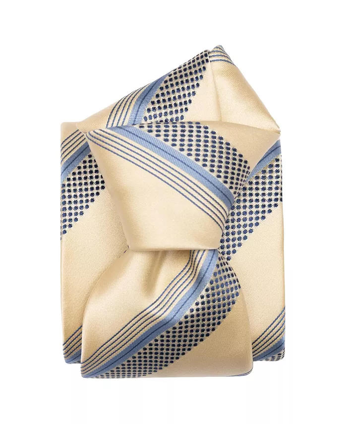 

Большой и высокий Corso - шелковый жаккардовый галстук для мужчин Elizabetta, желтый