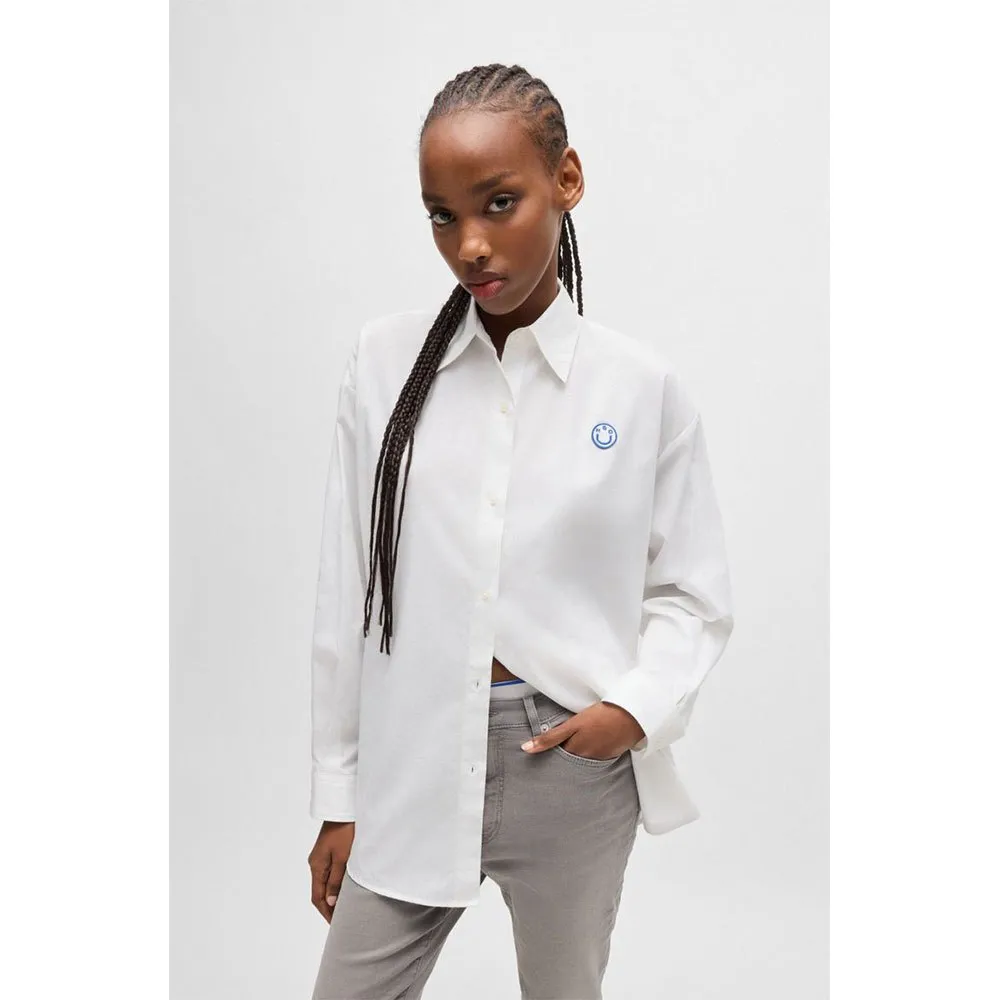 

Блуза HUGO Elisana B 10263995 blouse, белый