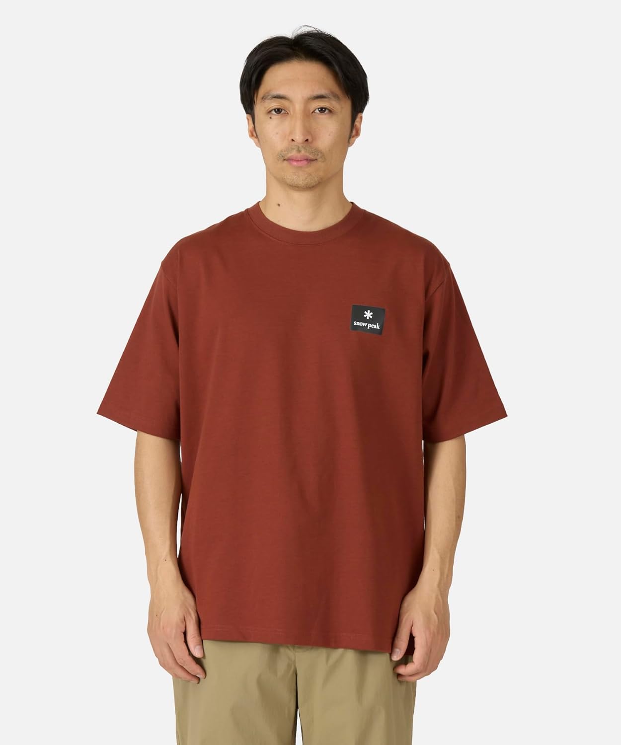 

Футболка с коротким рукавом и квадратным логотипом Snow Peak OWH NSD-TS-25AU002 002, коричневый