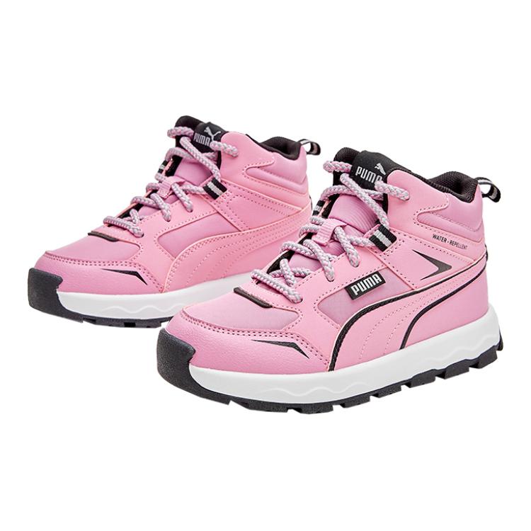 Детские кроссовки Mid Top для бега PUMA, возраст 3-7 лет, черно-синий — фото 4