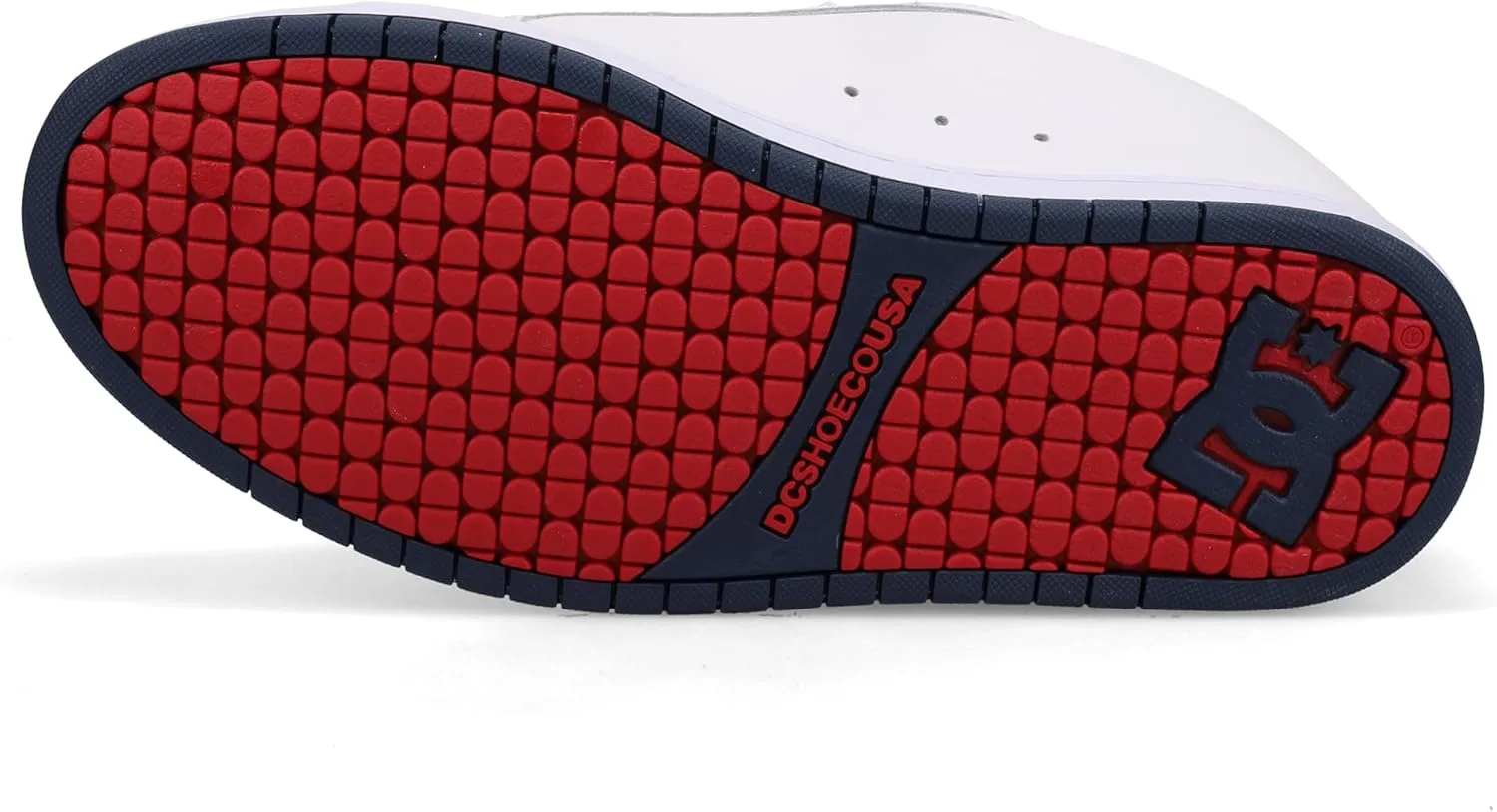 Мужские кроссовки DC Shoes Net Amazon Renewed, белый/красный — фото 3