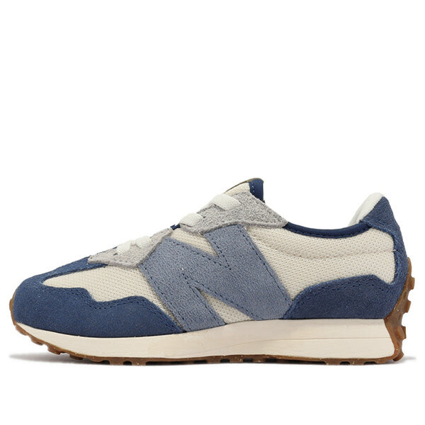 

Кроссовки 327 банджи шнурки New Balance, синий
