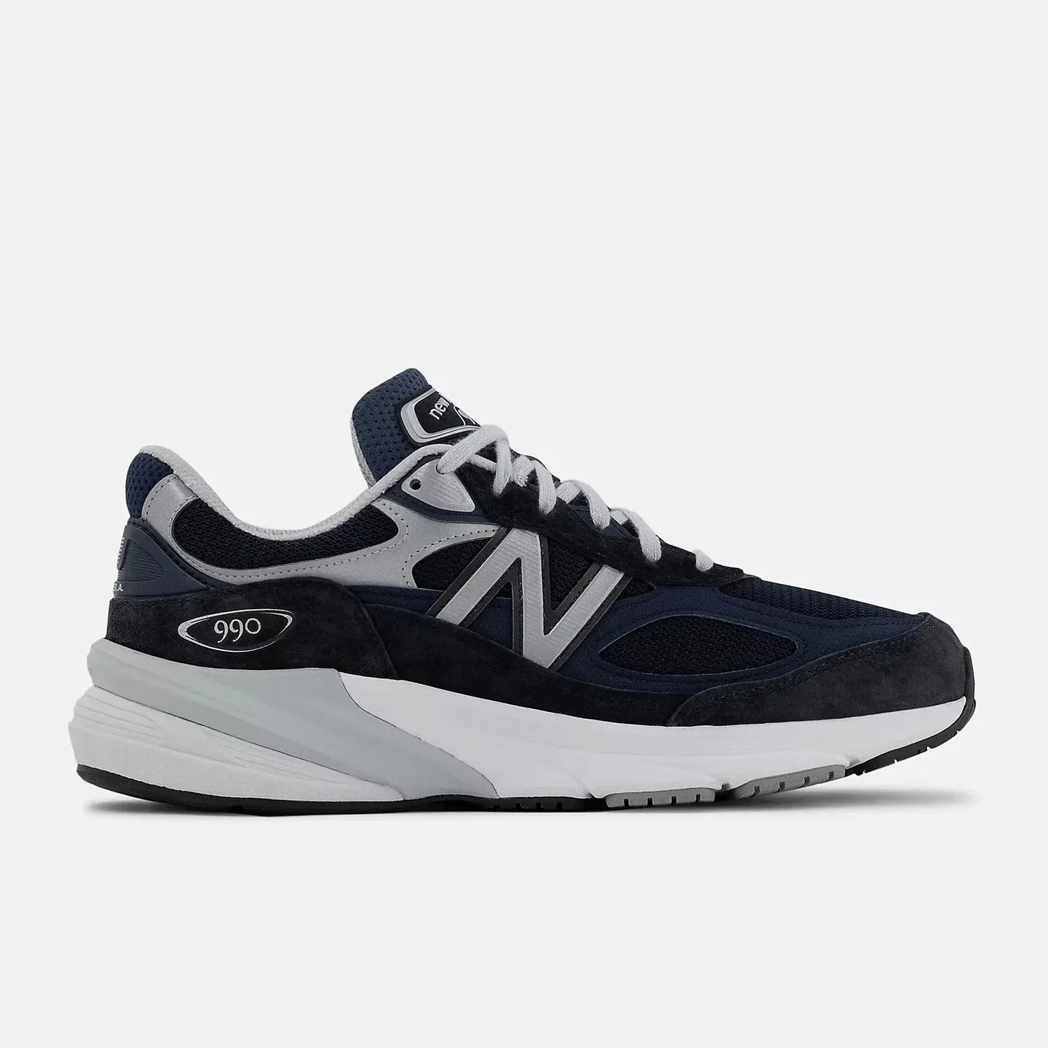Кроссовки New Balance Made in USA 990v6 M990NV6 темно-синего цвета на шнуровке, повседневная обувь — фото 2