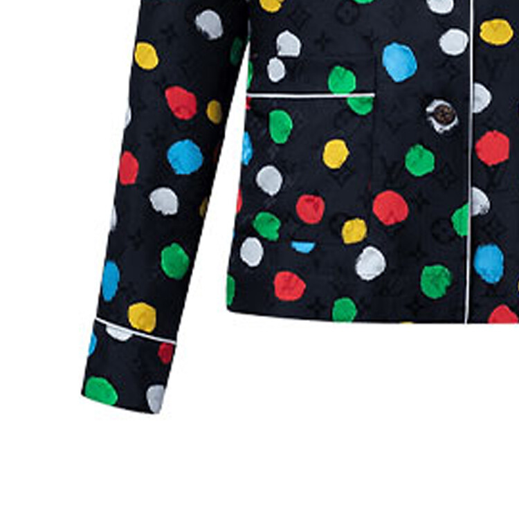 Футболка Yayoi Kusama X женская черная Louis Vuitton — фото 4