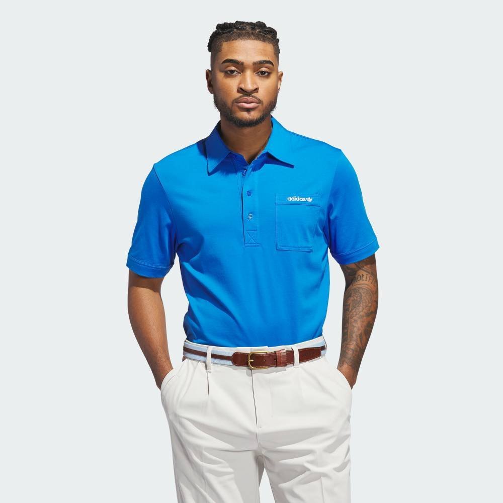 Футболка с нагрудным карманом и коротким рукавом Adidas, blue