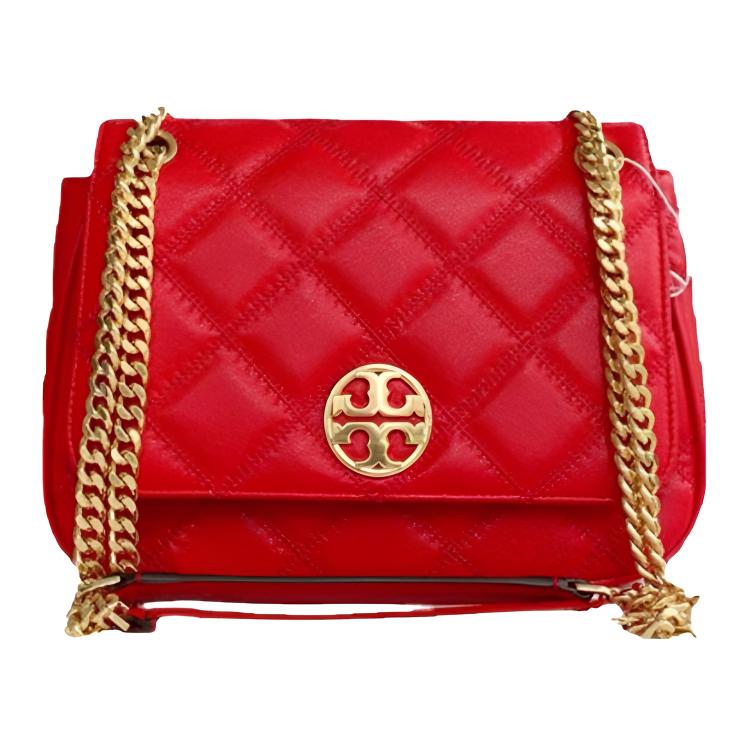 

TORY BURCH Кожаная сумка через плечо из кожи осетра