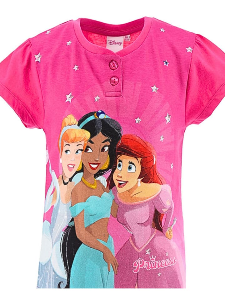 Disney Princess Короткая пижама с изображением принцессы Диснея, розового цвета — фото 2