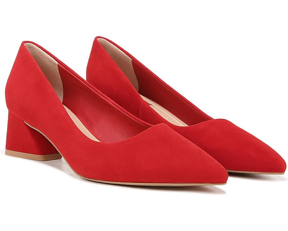 

Туфли Franco Sarto Racer Pointed Toe Block Heel Pump, красный