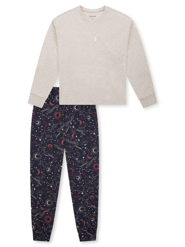 

Schiesser Бежевая пижама-ночная одежда