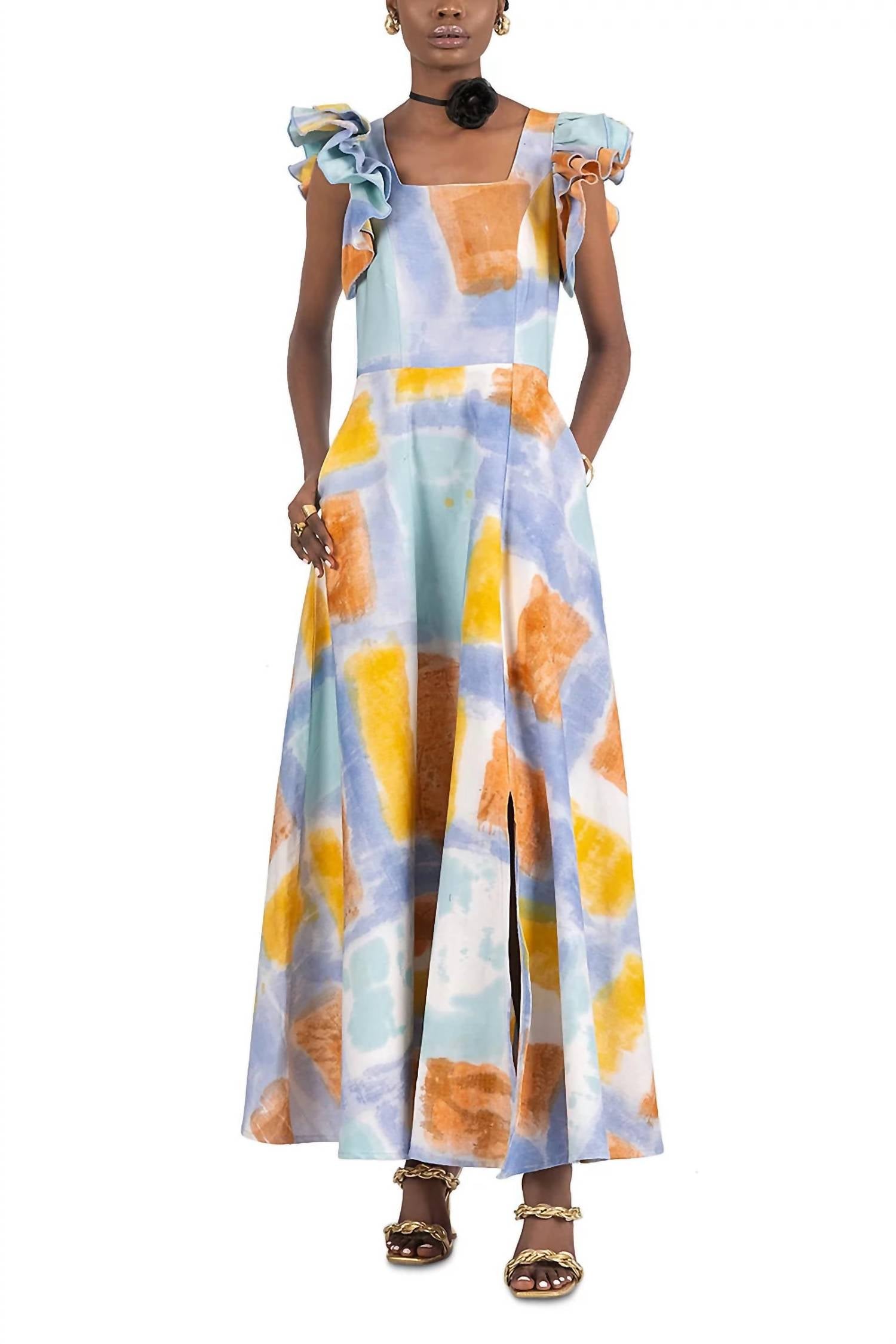 

Busayo Платье Токунбо в разноцветном исполнении