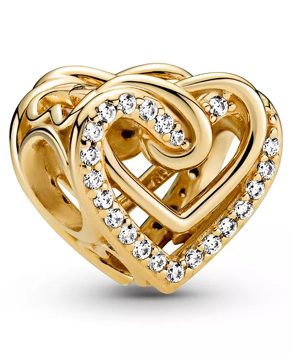 

Подвеска в виде переплетенных сердец с кубическим цирконием Pandora, clear