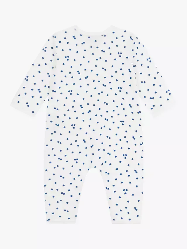 Детский хлопковый боди с принтом в виде яблок, цвет зефир/мультикол Petit Bateau — фото 2