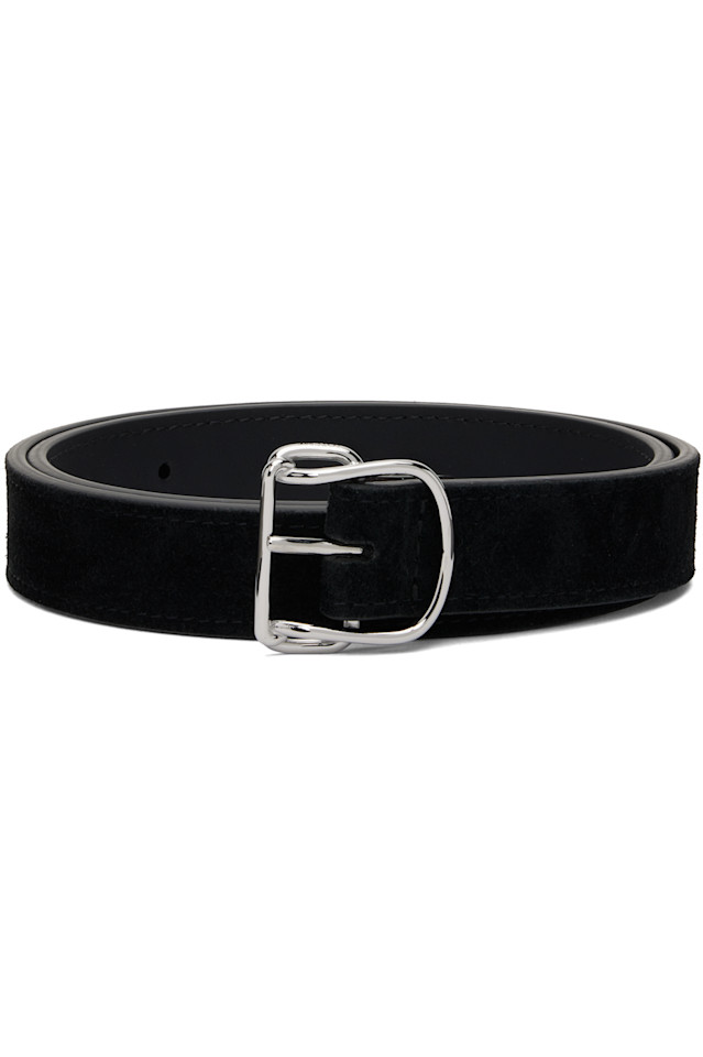 

Винтажный замшевый ремень Swirl Toteme, черный