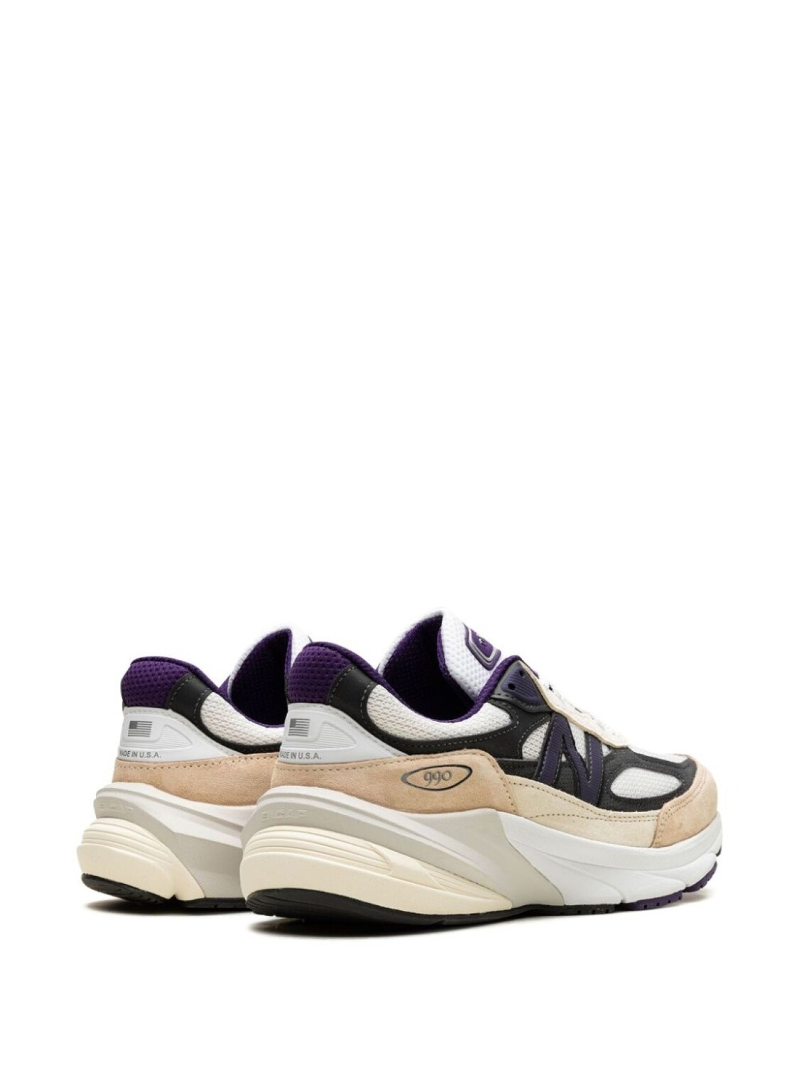 New Balance кроссовки x Teddy Santis 990v6 "Made In USA - White/Black Plum", белый — фото 3