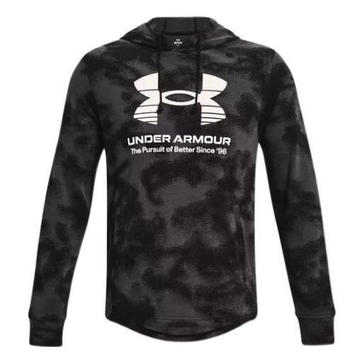 

Толстовка rival terry hoodie 'grey white' Under Armour, серый