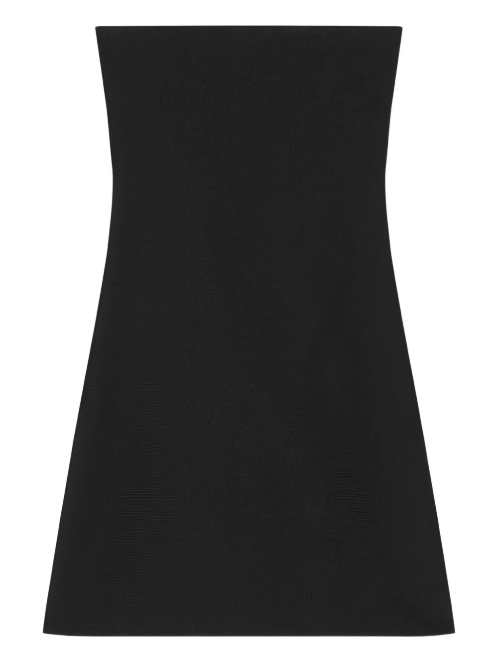 

Платье мини без бретелей с вышивкой Courrèges, черный