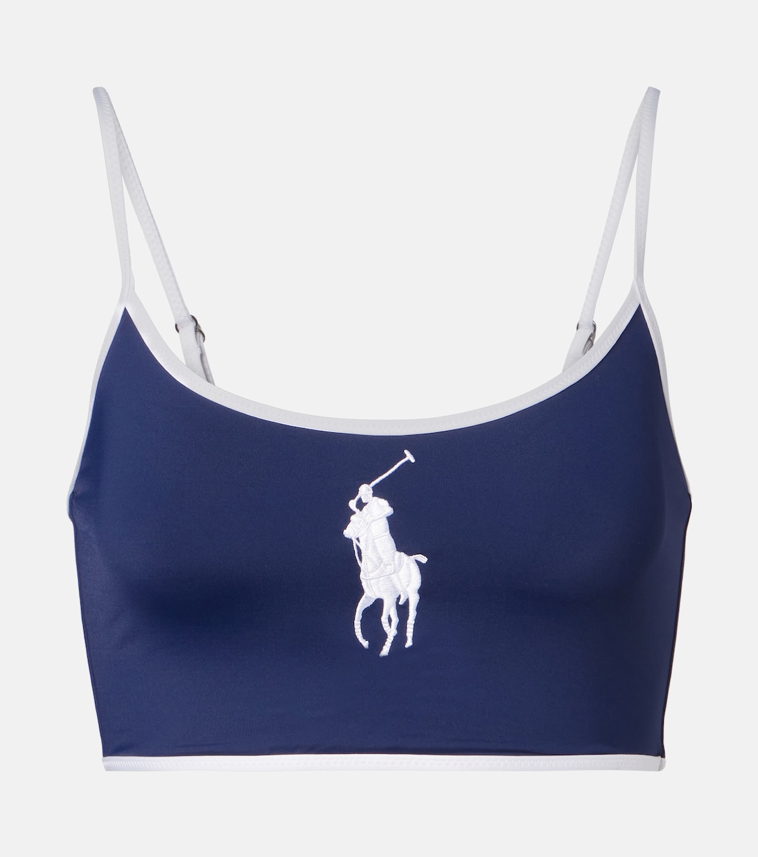 

Бикини топ Crop Cami с логотипом Polo Ralph Lauren, темно-синий