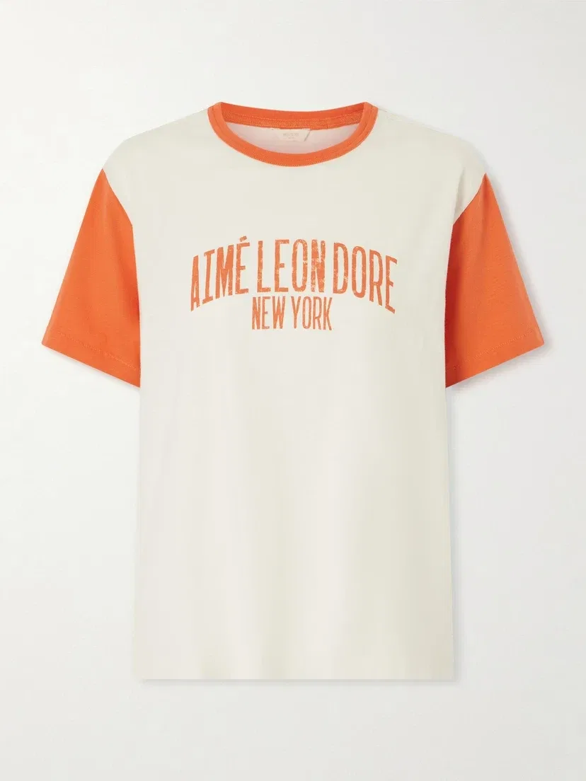 Винтажная хлопковая футболка Aimé Leon Dore, белый