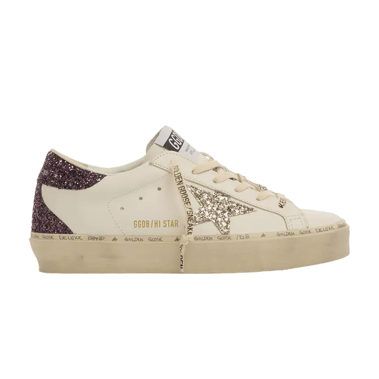 Кроссовки Golden Goose Wmns Hi Star White Cinder Cabernet, белый