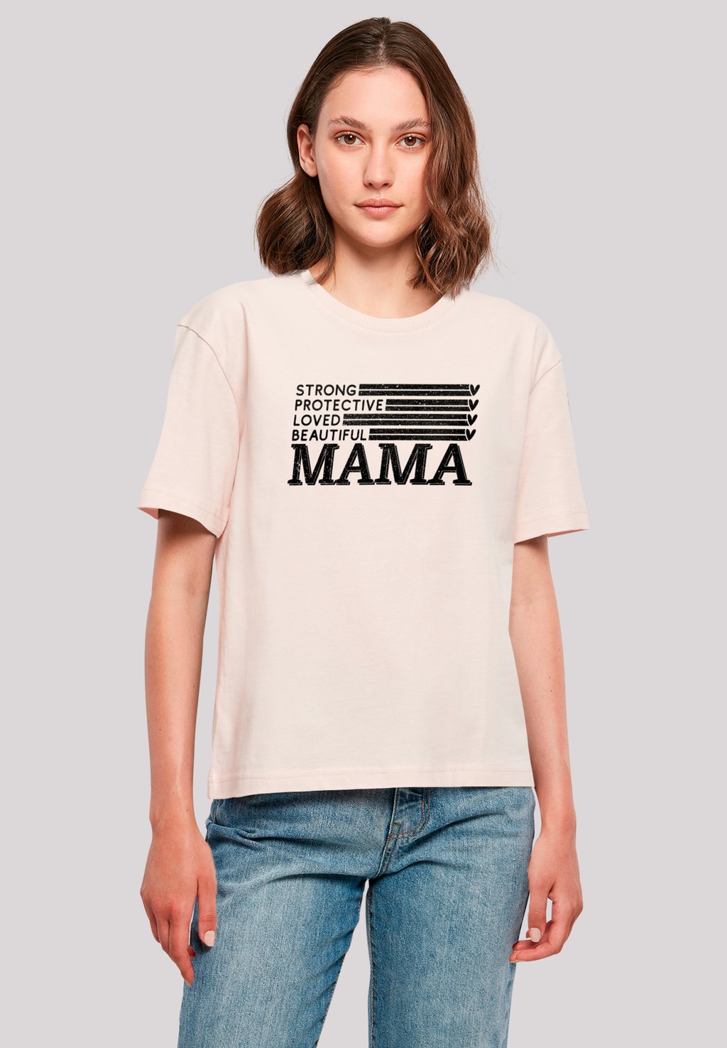

Футболка с принтом MOTHERS DAY BEST MOM TRIBUTE F4NT4STIC, розовый