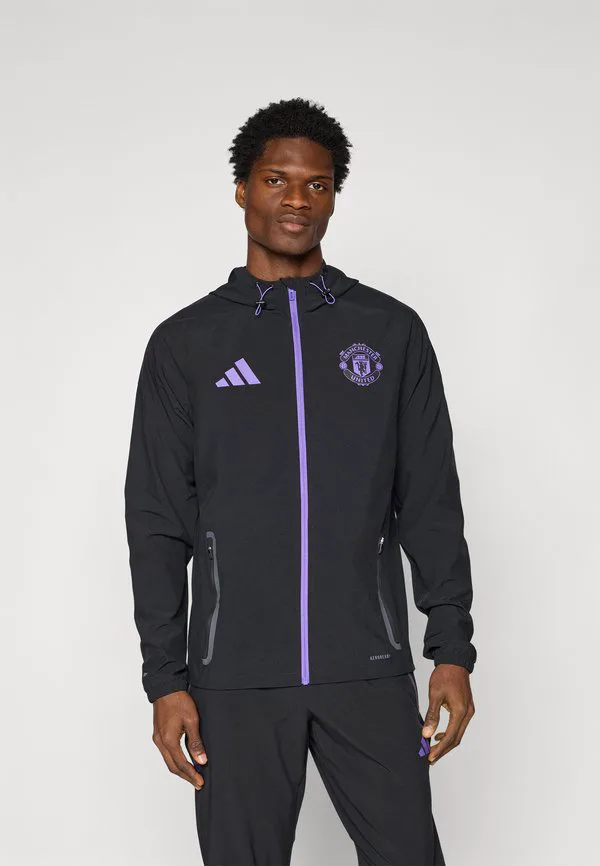 Куртка для путешествий manchester united tiro25 competition vis tech, клубная одежда Adidas Performance, Black/Purple Rush