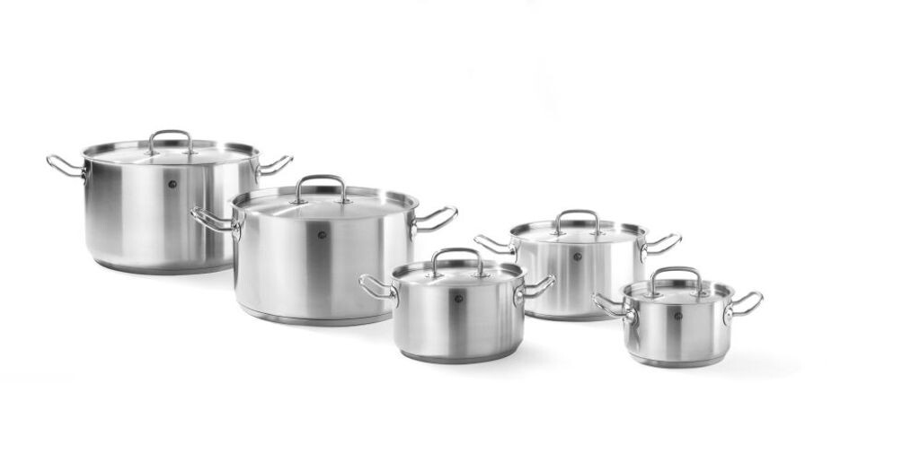 

Кастрюля для мяса HENDI с крышкой нержавеющая сталь 200x115 мм 3,5 л Kitchen Line