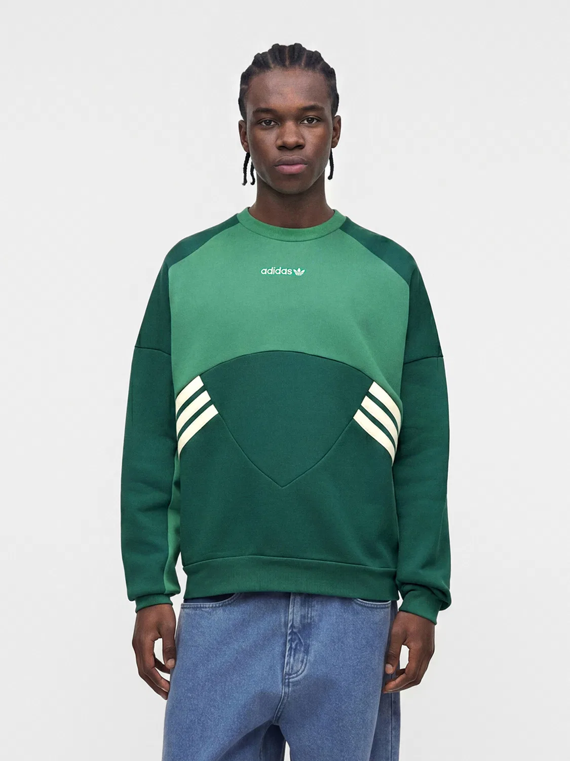 Толстовка Adidas Originals Мюнхен 93, темно-зеленый — фото 2