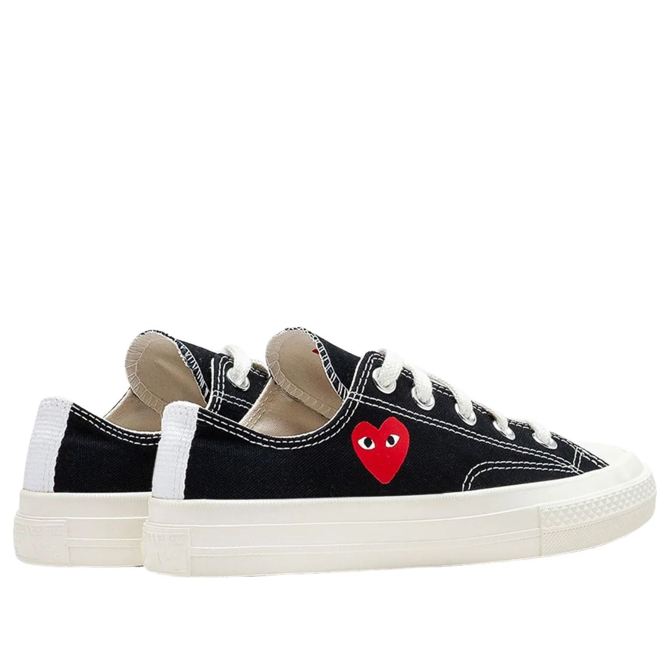 (PS) Converse x Comme des Garcons PLAY Chuck Taylor All Star 70 Ox 'Single Heart Black' — фото 3