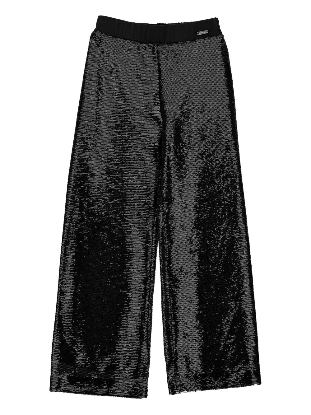 

Широкие брюки с пайетками Monnalisa, черный