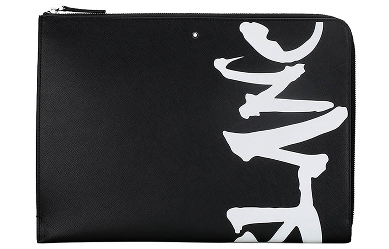 

Кожаный клатч мужской черный MONTBLANC