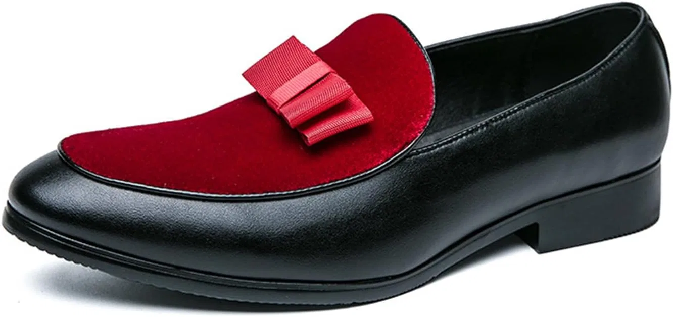 Лоферы мужские CHUUMEE Loafers Velvet Driving Shoes, черный/красный